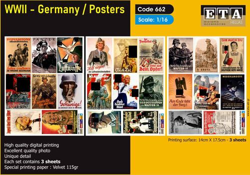 1:16 Germany WWII Propaganda Posters