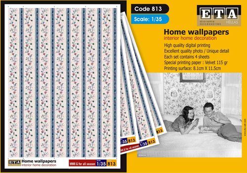 1:35 Home Wallpapers (4 Sheets)