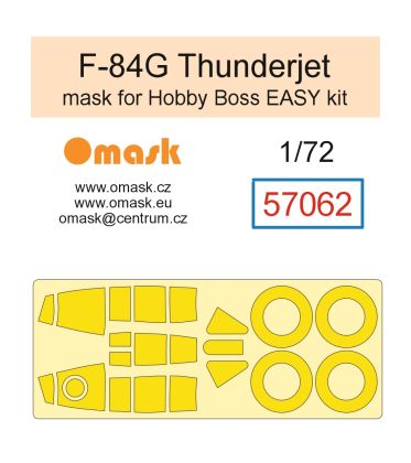 1:72 72 F-84G Thunderjet mask (for Hobby Boss Easy kit)