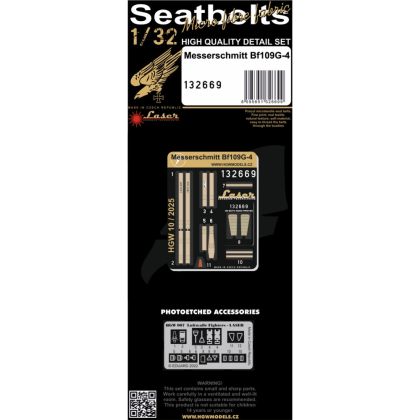 1:32 Bf109G-4 - Seatbelts