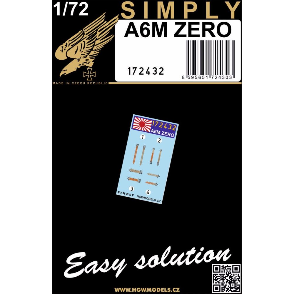 1:72 A6M ZERO - Seatbelts