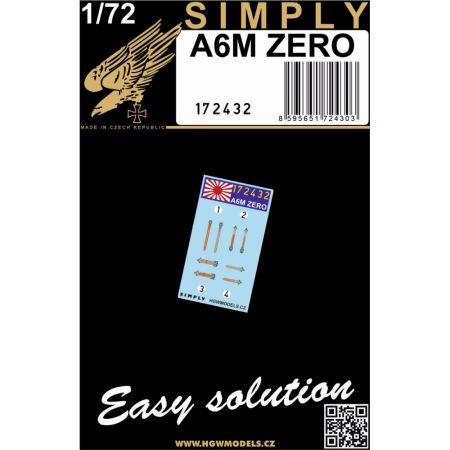 1:72 A6M ZERO - Seatbelts