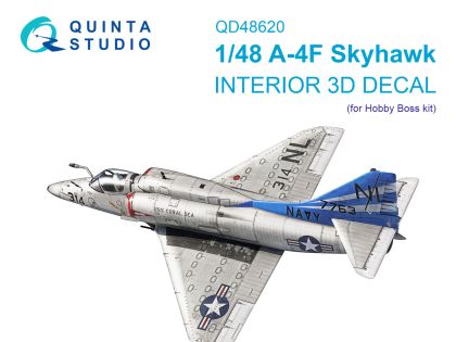 1:48 A-4F Skyhawk 3D-Printed & coloured Interior on decal paper (Hobby Boss)