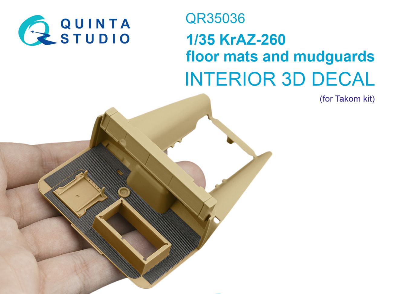 1:35 KrAZ-260 floor mats and mudguards (Takom)