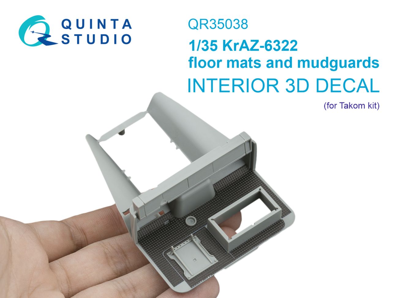 1:35 KrAZ-6322 floor mats and mudguards (Takom)