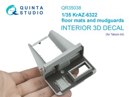 1:35 KrAZ-6322 floor mats and mudguards (Takom)