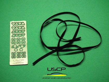 1:24 Racing Seatbelts PE Set Black