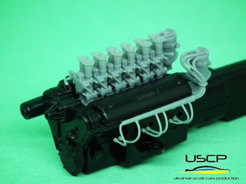 1:24 Ferrari 250-series engine detail-up set
