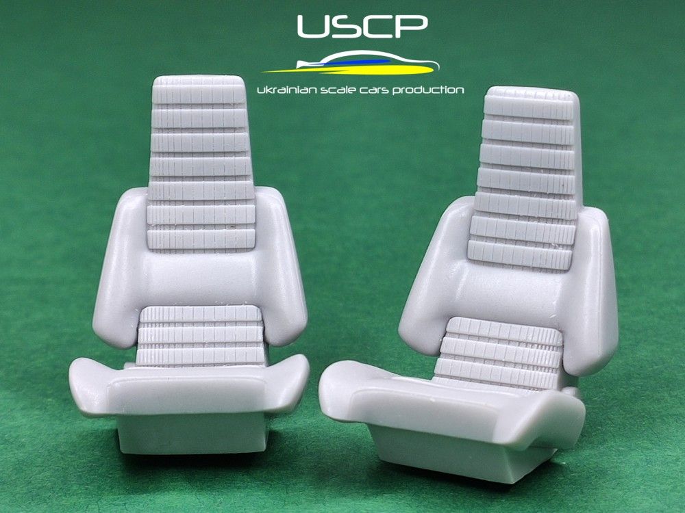 1:24 Renaul 5 Turbo - Road Seats with Texture (2 pcs)