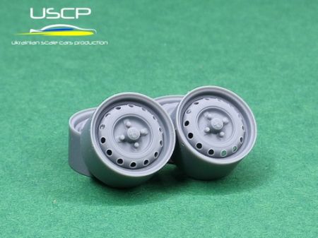1:24 14 inch Alfa Romeo steel wheels