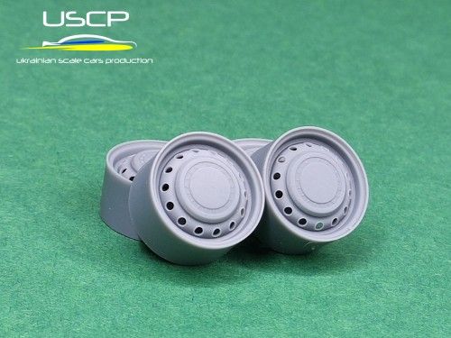 1:24 Alfa Romeo steel wheels with hubcup 14