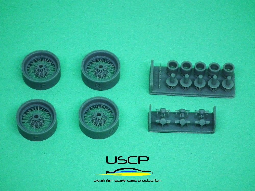 1:24 16 inch Italian Wire wheels for 250 Testa Rossa