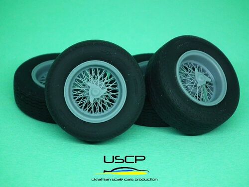 1:24 15 inch Italian Wire wheels for 250 GTO + Tires