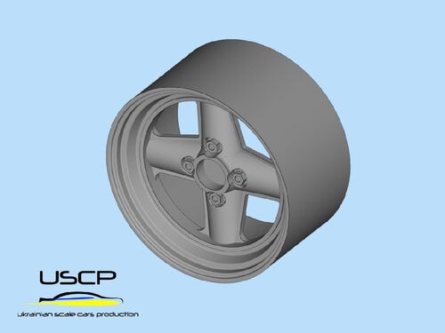 1:24 13 inch Revolution 4-spoke 