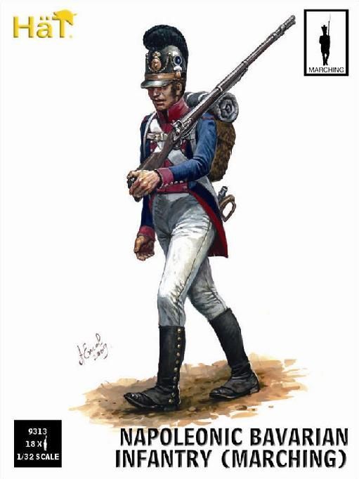 1:32 Napoleonic Bavarian Infantry (Marching)