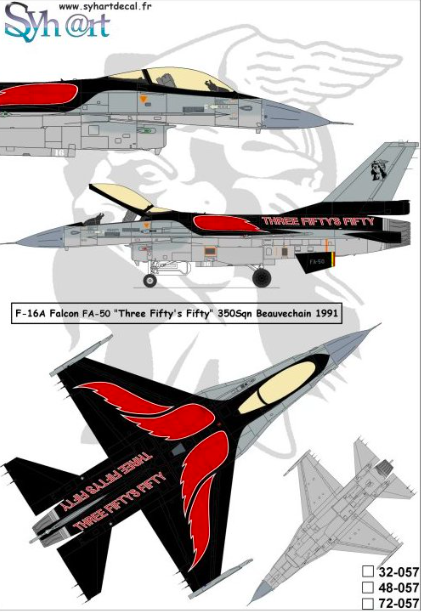 1:48 F-16A Falcon FA-50 'Three Fifty's Fifty