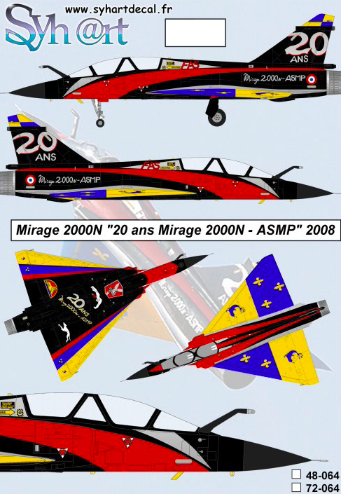 1:48 Mirage 2000N 20 years Mirage 2000N ASMP EC1/4 Dauphiné 2008