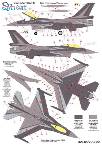 1:48 F-16AM Falcon FA-134 Solo Display 2009 Belgian AF