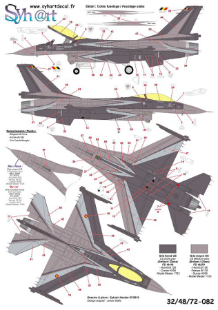 1:48 F-16AM Falcon FA-134 Solo Display 2009 Belgian AF