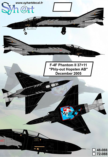 1:48 F-4F Phantom II 37+11 Phly-out Hopsten AB December 2005