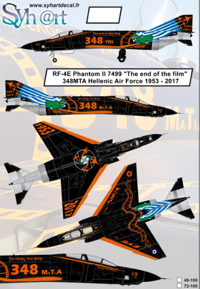 1:48 RF-4E Phantom II 7499 The end of the Film Hellenic AF 1953-2017