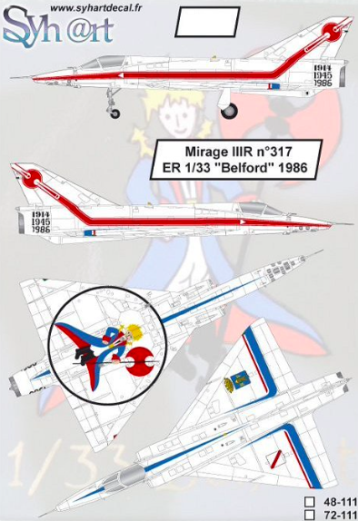 1:48  Mirage IIIR #317 ER 1/33 Belfort 1986
