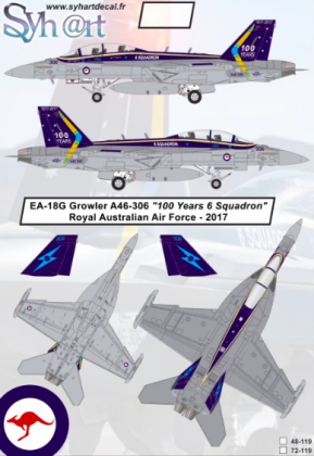 1:48 EA-18G Growler A46-306 100 Years 6 Squadron RAAF 2017