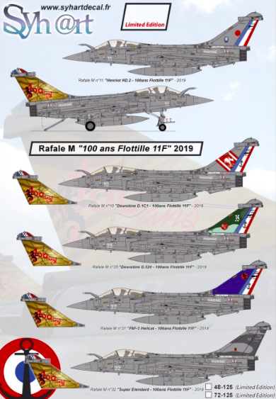 1:48 Rafale M 100 years Flottille 11F 2019 - Limited edition -