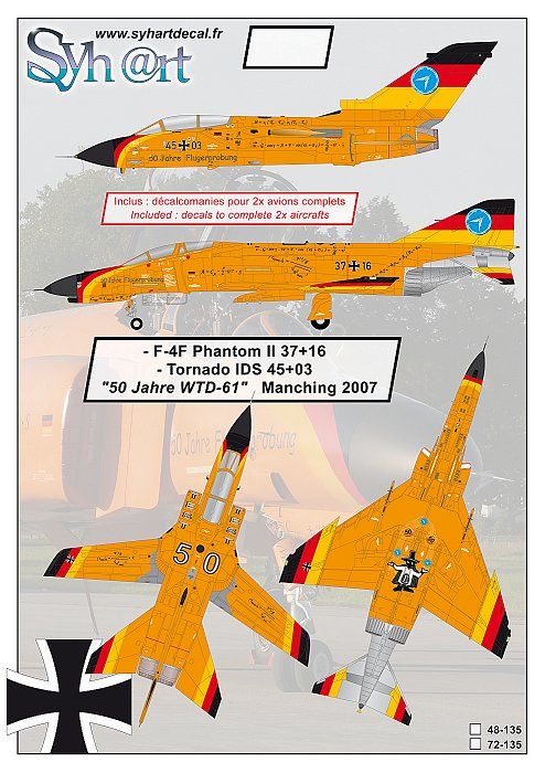 1:48 F-4F Phantom II 37 Plus 16 And Tornado IDS 45 Plus 03 '50 Jahre WTD-61' 2007