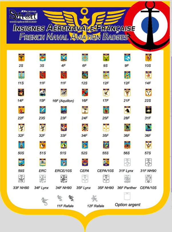 1:48 French Naval Aviation Badges