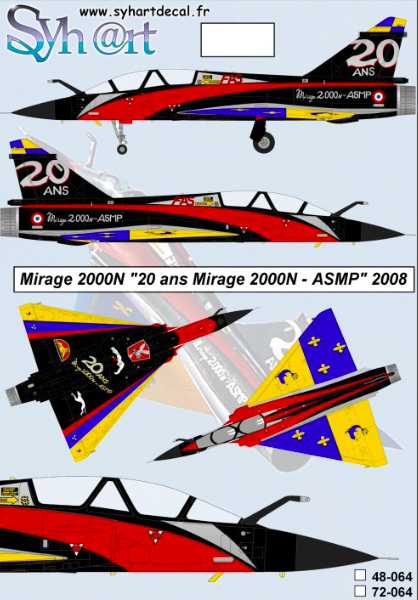 1:72 Mirage 2000N 20ans Mirage 2000N ASMP EC1/4 Dauphiné 2008