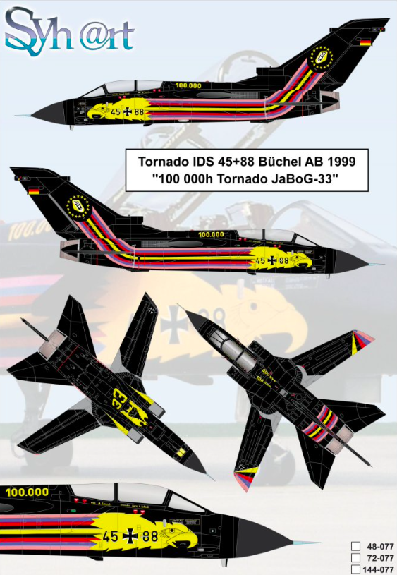 1:72 Tornado IDS 45+88 100000h Tornado JaBoG 33 Büchel 1999