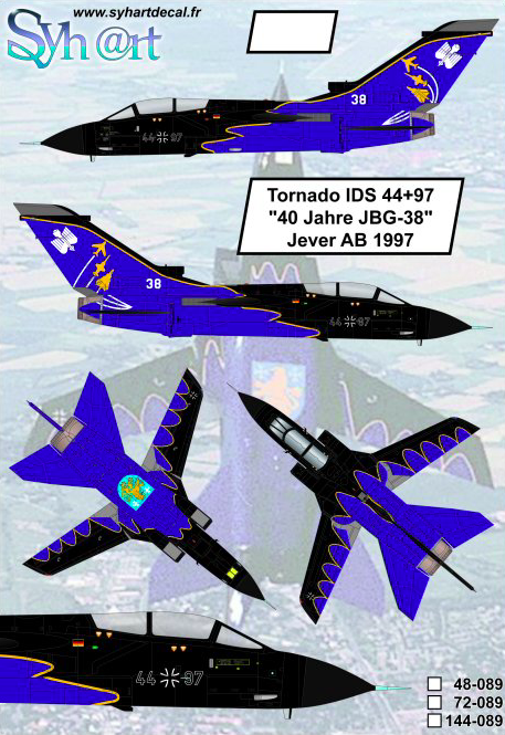 1:72 Tornado IDS 44+97 40 Jahre JBG-38 Jever AB 1997