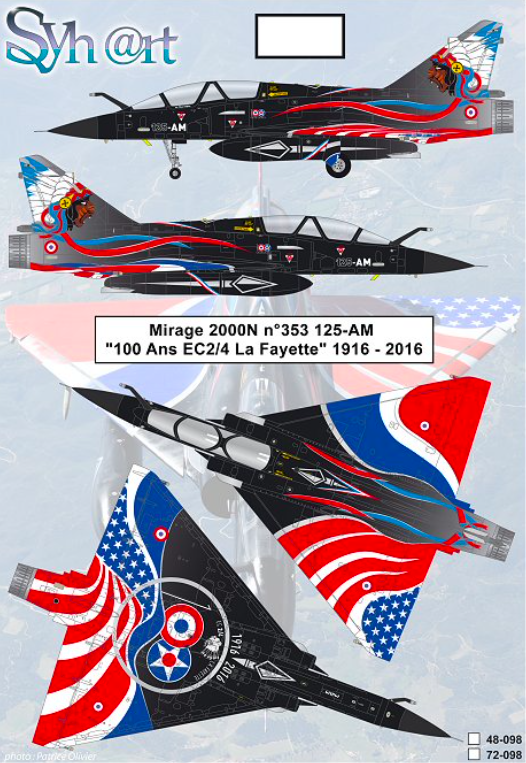 1:72 Mirage 2000N 125-AM 100ans La Fayette 1916-2016