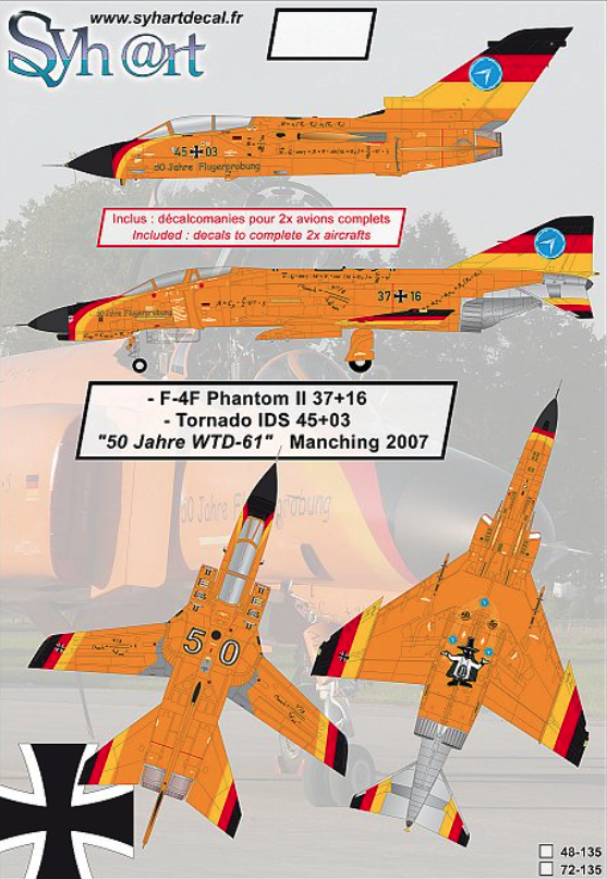 1:72 F-4F Phantom II 37 Plus 16 And Tornado IDS 45 Plus 03 '50 Jahre WTD-61' 2007
