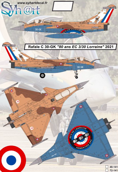 1:72 Rafale C 30-GK 80 ans EC 3/30 Lorraine 2021