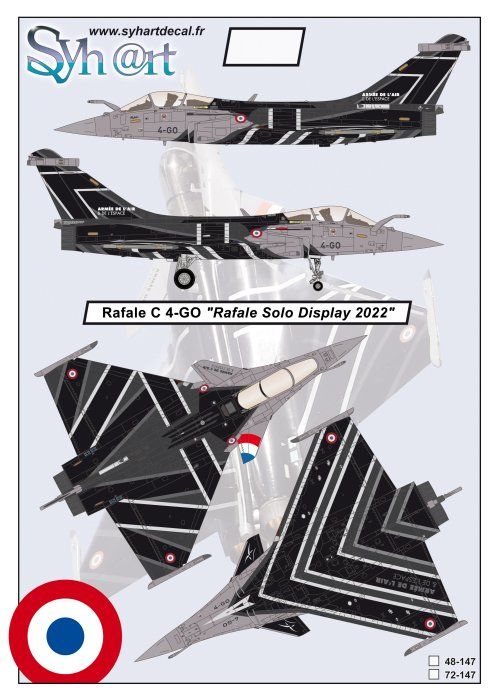 1:72 Rafale C 4-GO 'Rafale Solo Display 2022'