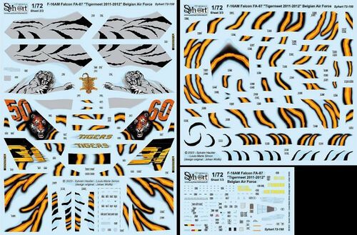 1:72 F-16AM Falcon FA-87 Tigermeet 2011-2012 31 Tigers Belgian AF
