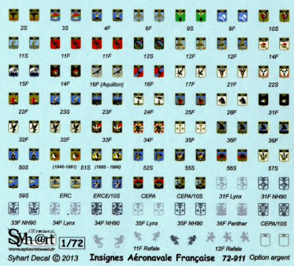 1:72 French Naval Aviation Badges