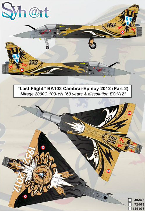 1:144 Last Flight BA103 Cambrai-Epinoy (Part 2) Mirage 2000C 103-YN
