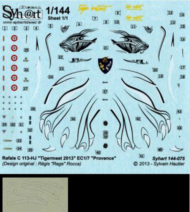 1:144 Rafale C 113-HJ Tigermeet 2013 EC1/7 Provence