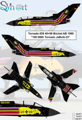 1:144 Tornado IDS 45+88 100000h Tornado JaBoG 33 Büchel 1999