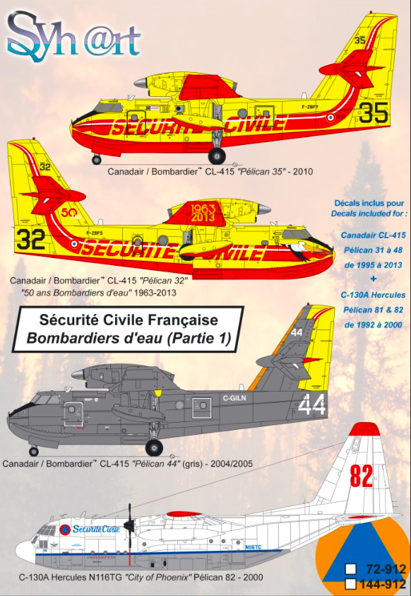 1:144 French fire Fighters Sécurité Civile (Part 1) Version 2025