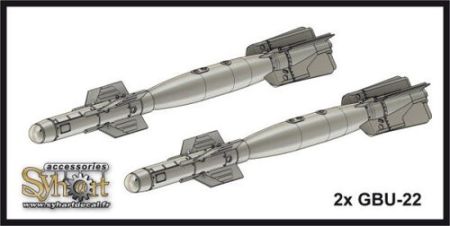 1:48 GBU-22 (1x pair - resin) (Decals included)