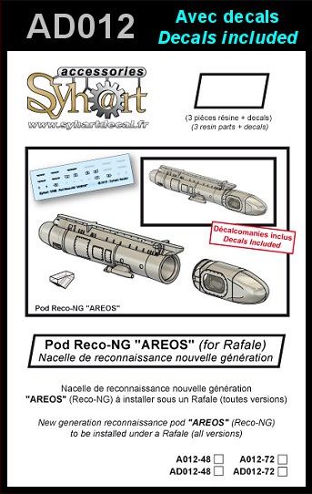 1:48 1x Pod Reco-NG 'AREOS' (Decals Included)