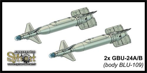 1:48 2x GBU-24A/B 'Paveway III' (Body BLU-109) + Decals