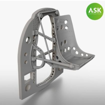 1:72 A6M bulkhead with seat in middle position - for Tamiya