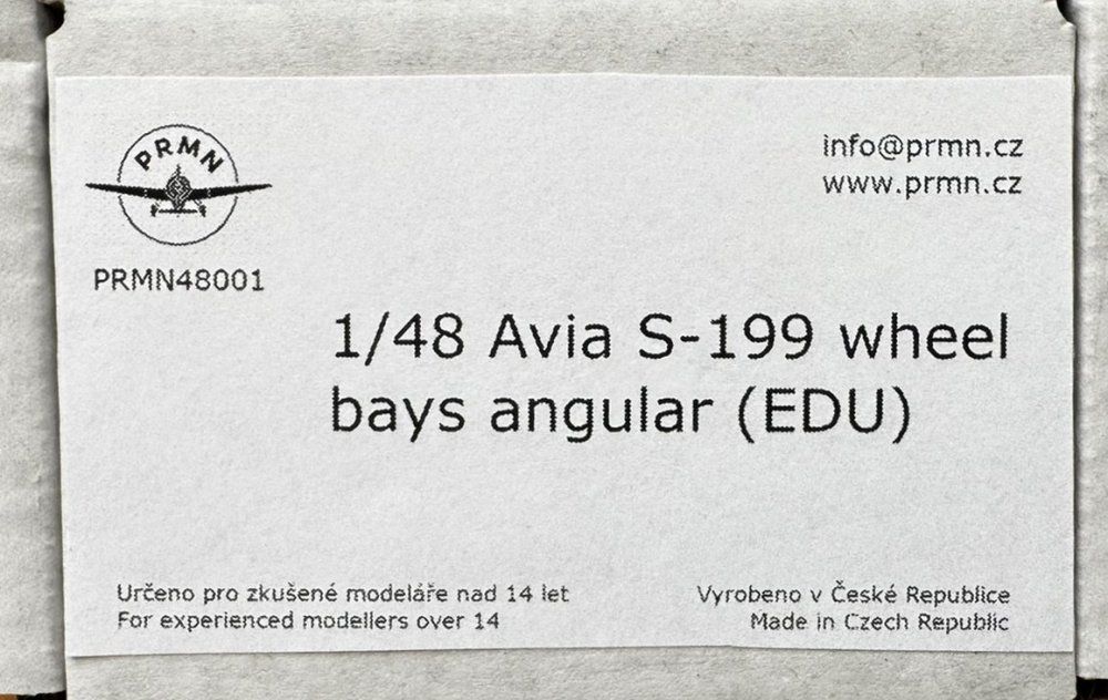 1:48 Avia S-199 wheel bays angular (EDU)