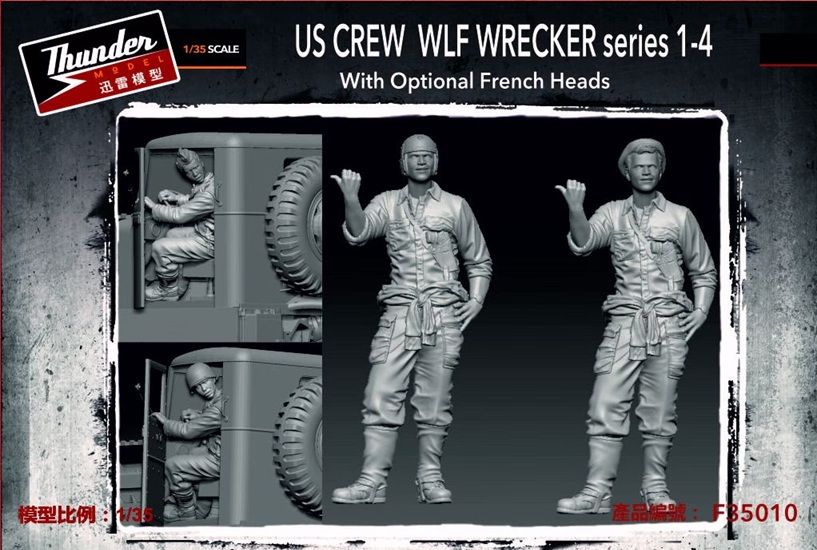 1:35 US Crew WLF Wrecker 1-4 with optional French heads