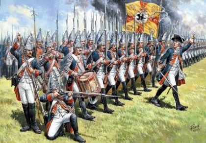 1:72 Prussian grenadiers of the Frederick II